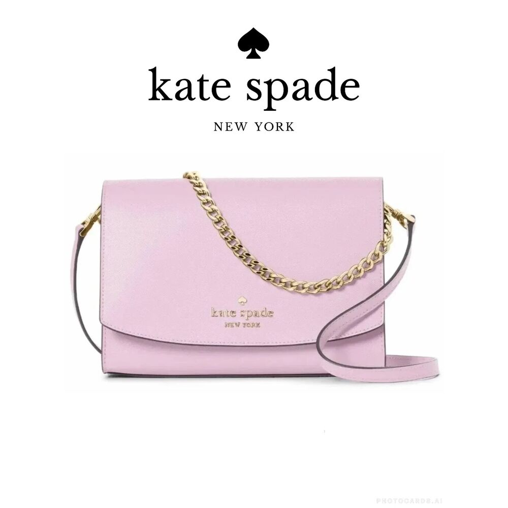 Kate Spade Lilac Convertible Crossbody Bag w Chain Strap
